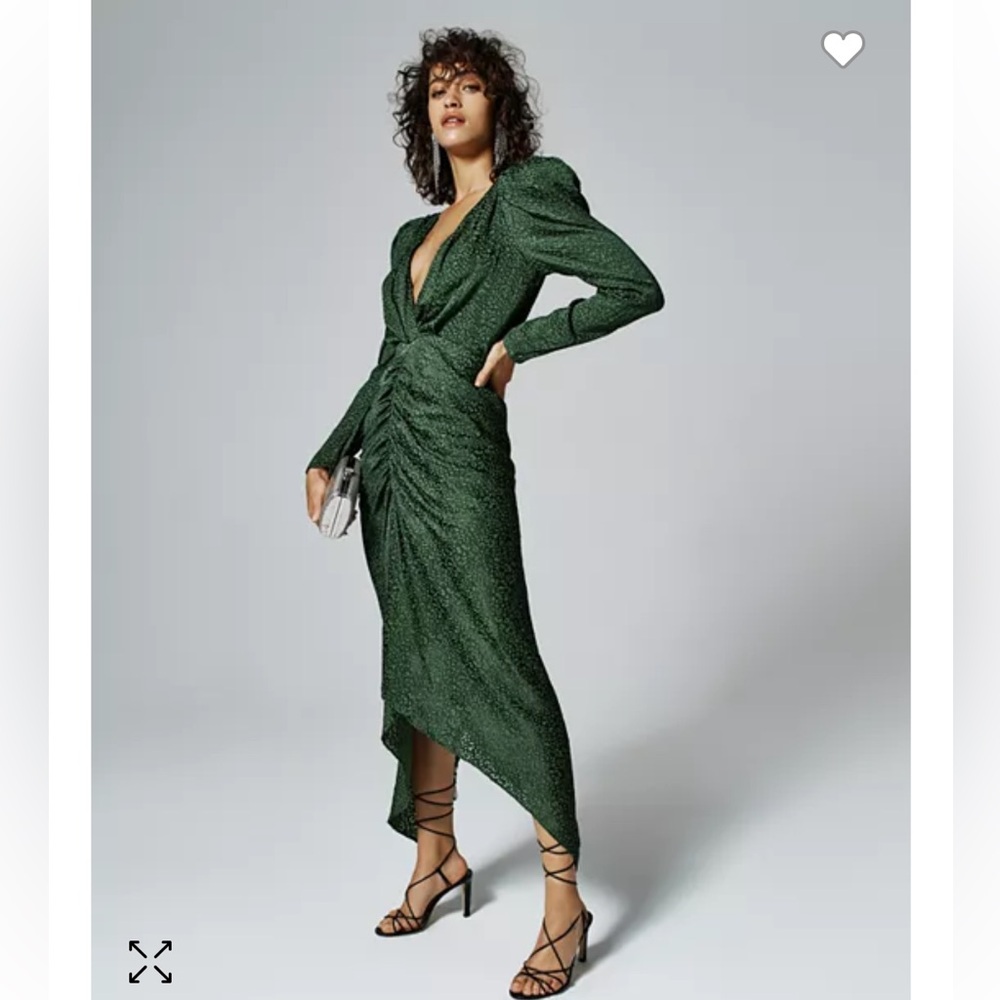 Ronny Kobo
Astrid V-Neck Animal-Print Dress